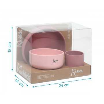 KIOKIDS SET VAJILLA ROSA...
