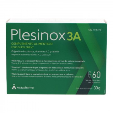 PLESINOX 3A 60 CAPSULAS