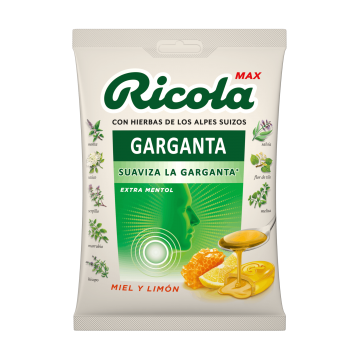 RICOLA MAX CARAMELOS 1 BOLSA 70 G SABOR MIEL Y LIMON