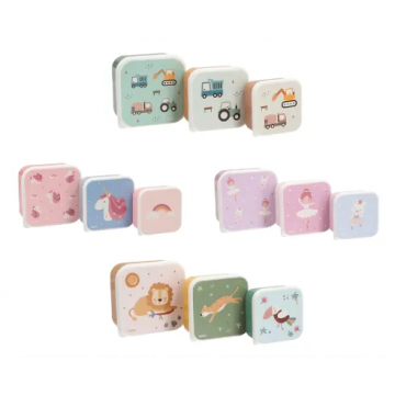 TUTETE SET 3 CAJA ALMUERZO...