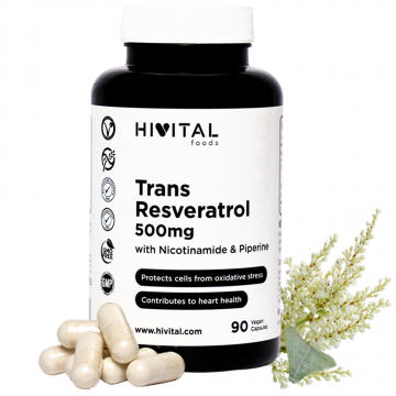HIVITAL RESVERATROL + NAD 500 MG | 90 CÁPSULAS VEGANAS