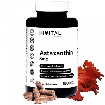 HIVITAL ASTAXANTINA 8 MG  180 CÁPSULAS VEGANAS