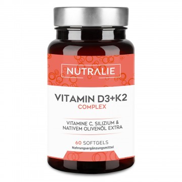 NUTRALIE VITAMIN D3 + K2 COMPLEX 60 CAPSULAS