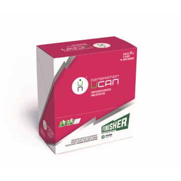 FINISHER GENERATION UCAN GEL CON MAGNESIO Y SALES MINERALES 12 SOBRES 50G SABOR GRANADA