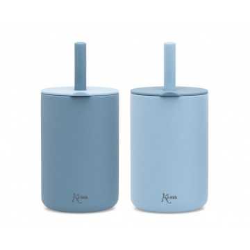 KIOKIDS VASOS PAJITA AZUL...